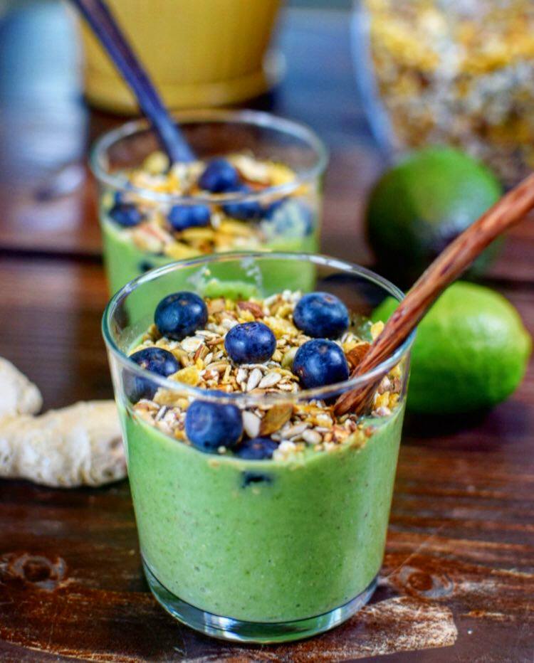 Greenie med avocado og spinat