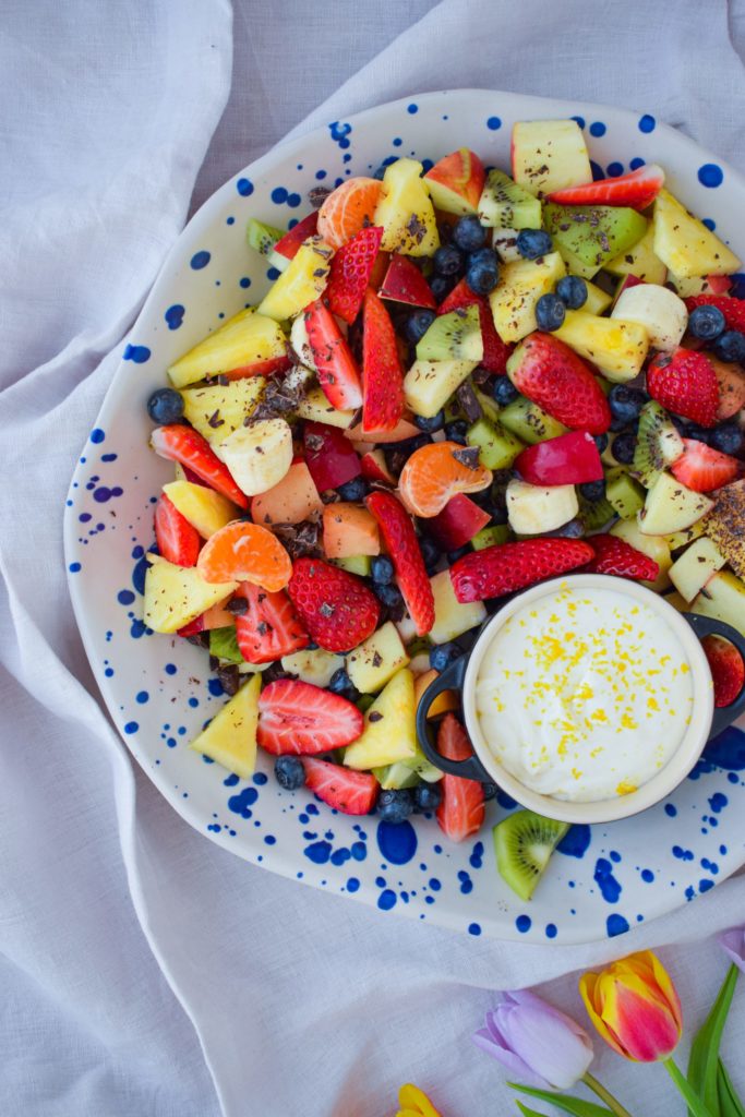 Nem Opskrift På Frugtsalat Med Mascarponecreme - Emma Olsen