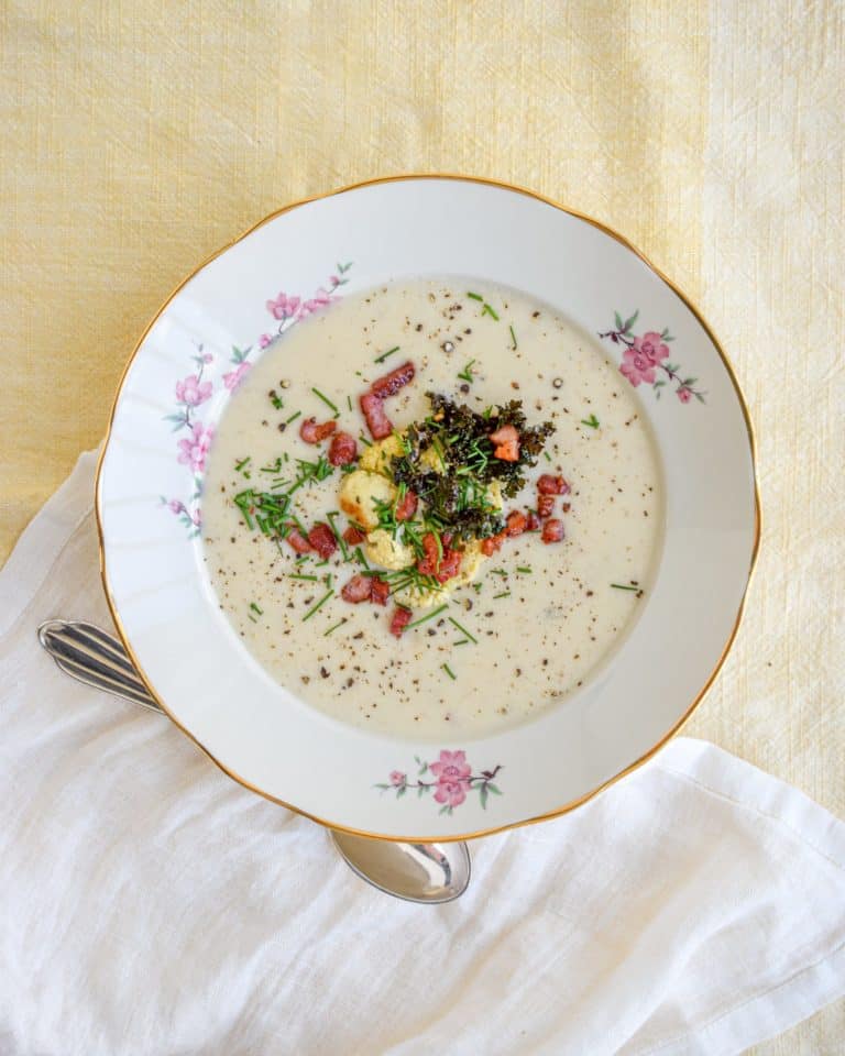 Cremet blomkålssuppe