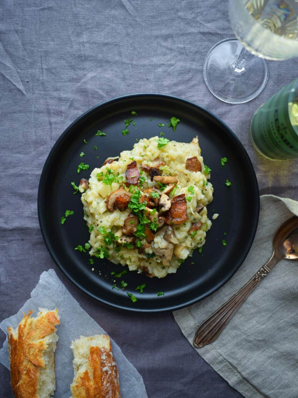 Risotto med svampe og pancetta Emma Olsen