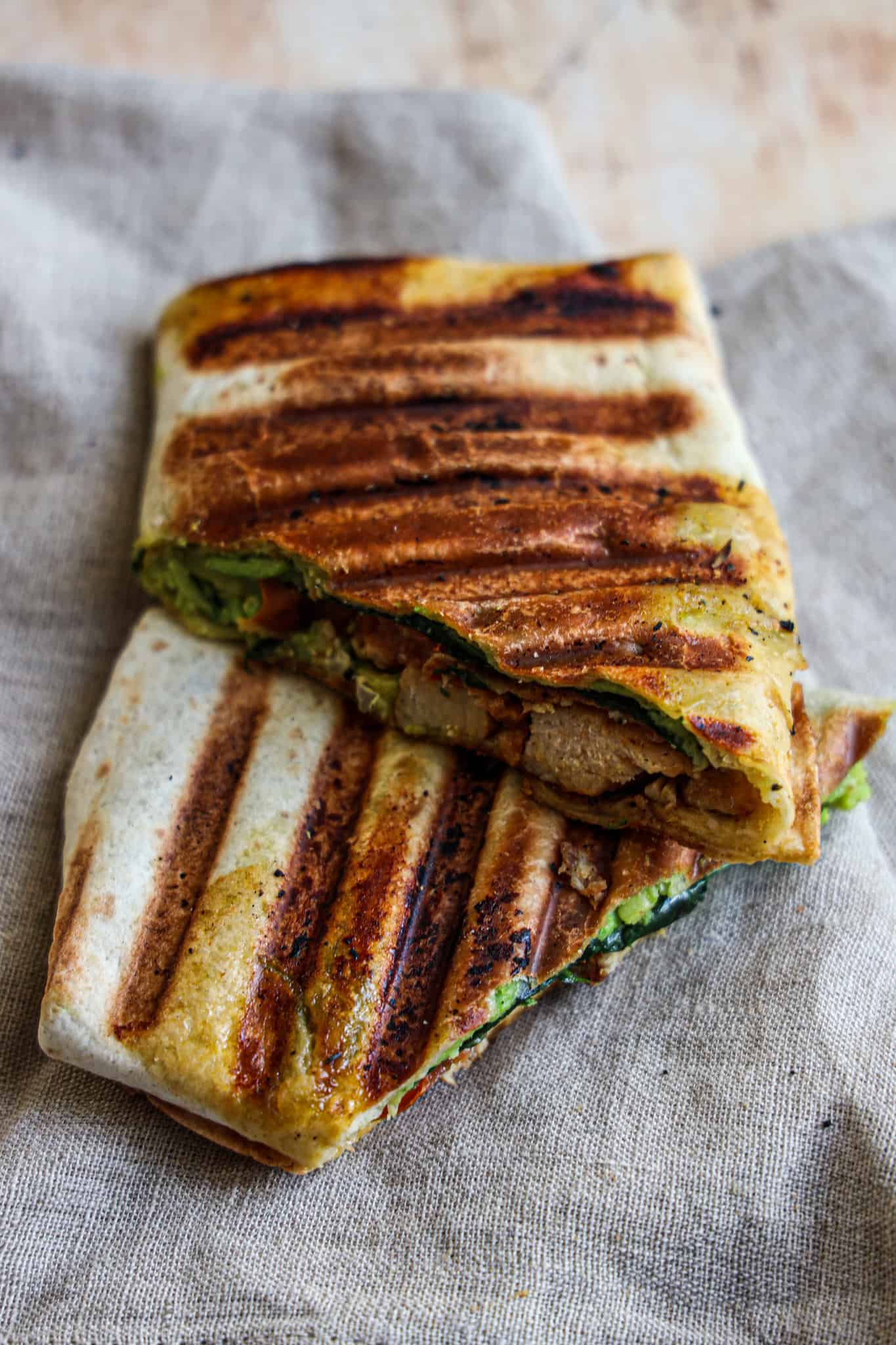 Canjun Chicken Avocado Wrap