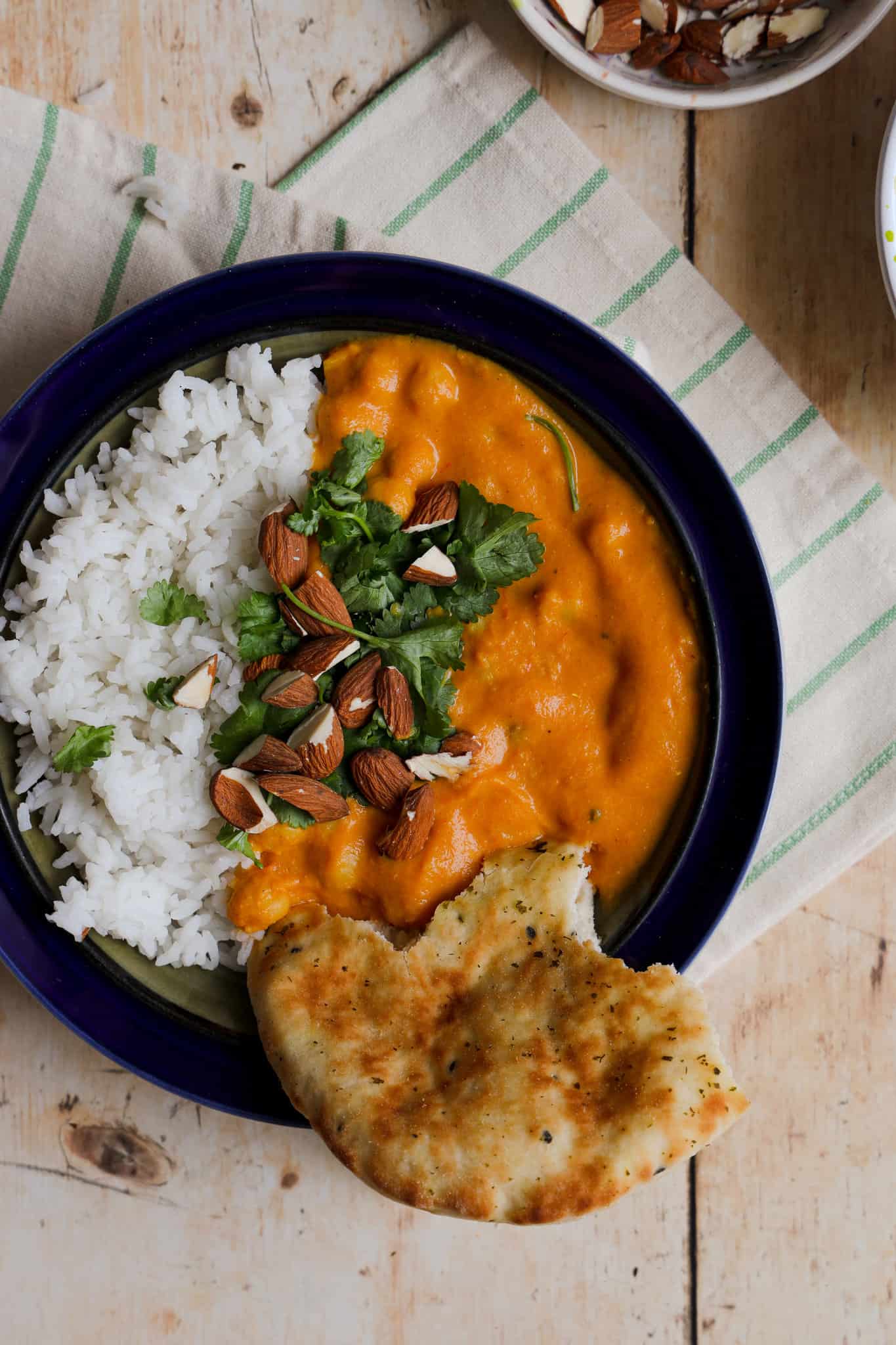 Vegetarisk tikka masala med kikærter