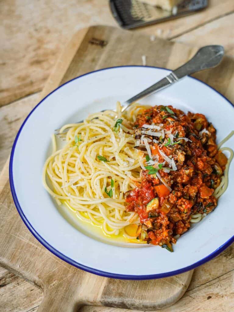 Spaghetti med kødsovs