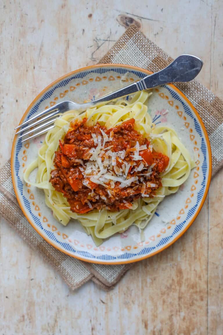 Original italiensk spaghetti bolognese