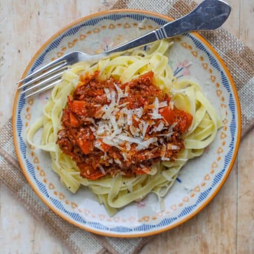 Original italiensk spaghetti bolognese