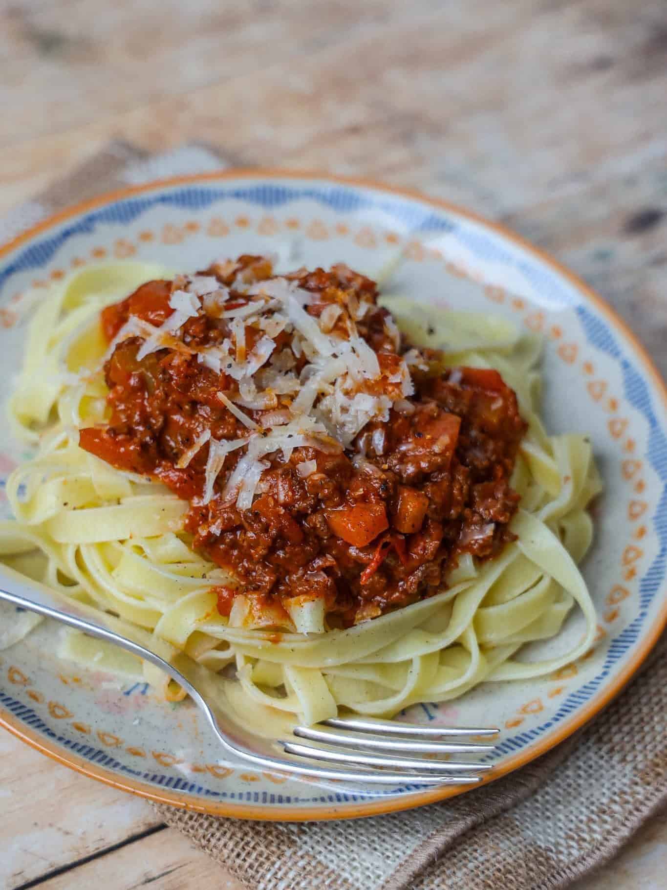 Original italiensk spaghetti bolognese