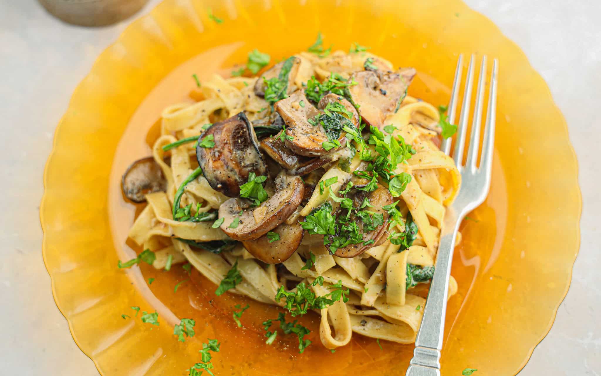 Pasta med svampe