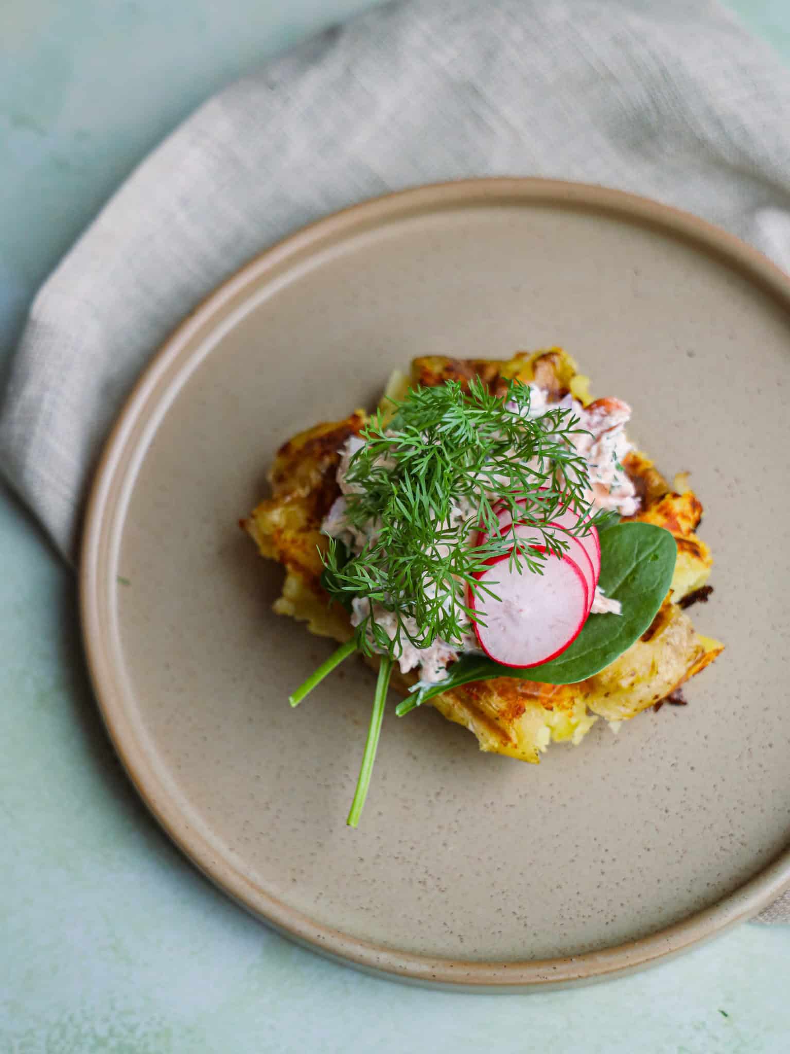 Kartoffel Rösti med laks