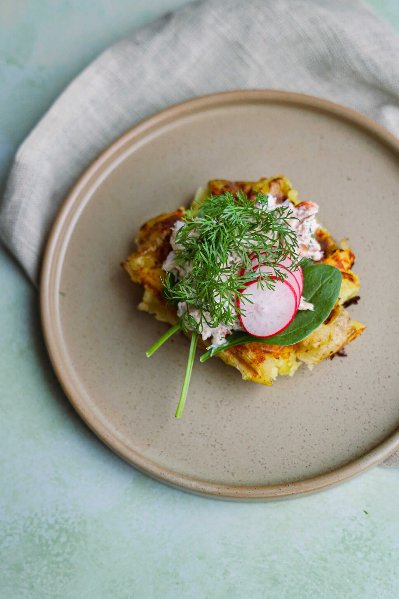 Kartoffel Rösti med laks