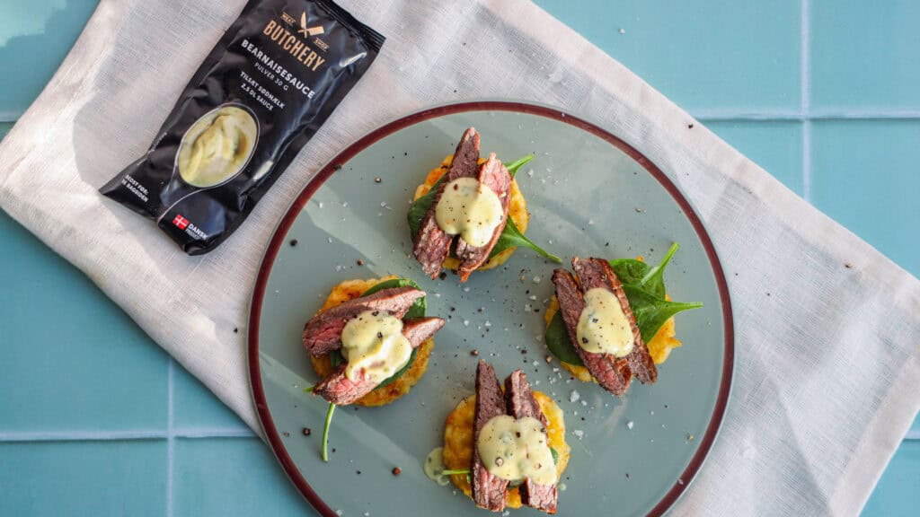 Røsti med flankesteak og bearnaise