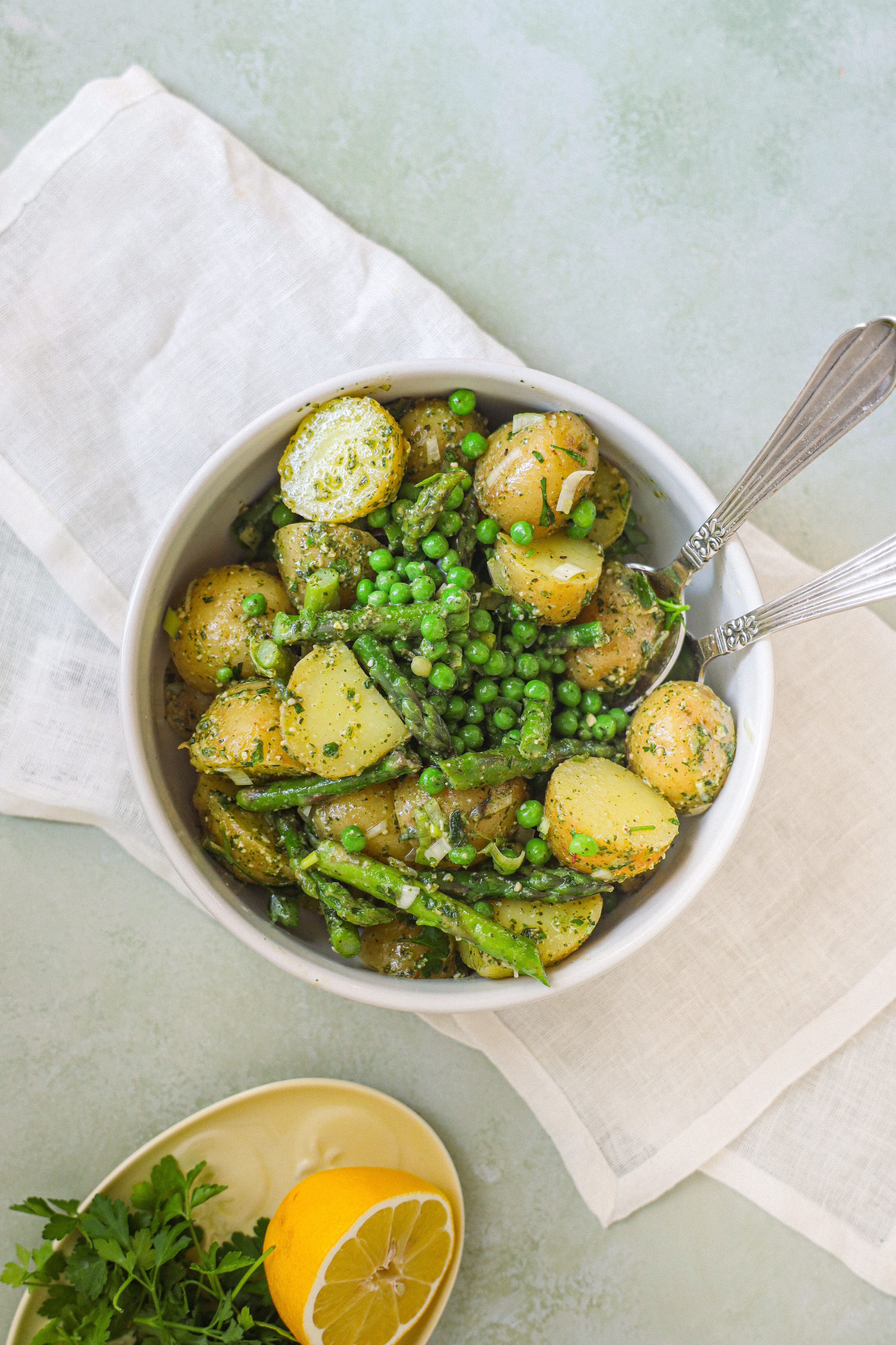 Kartoffelsalat med pesto