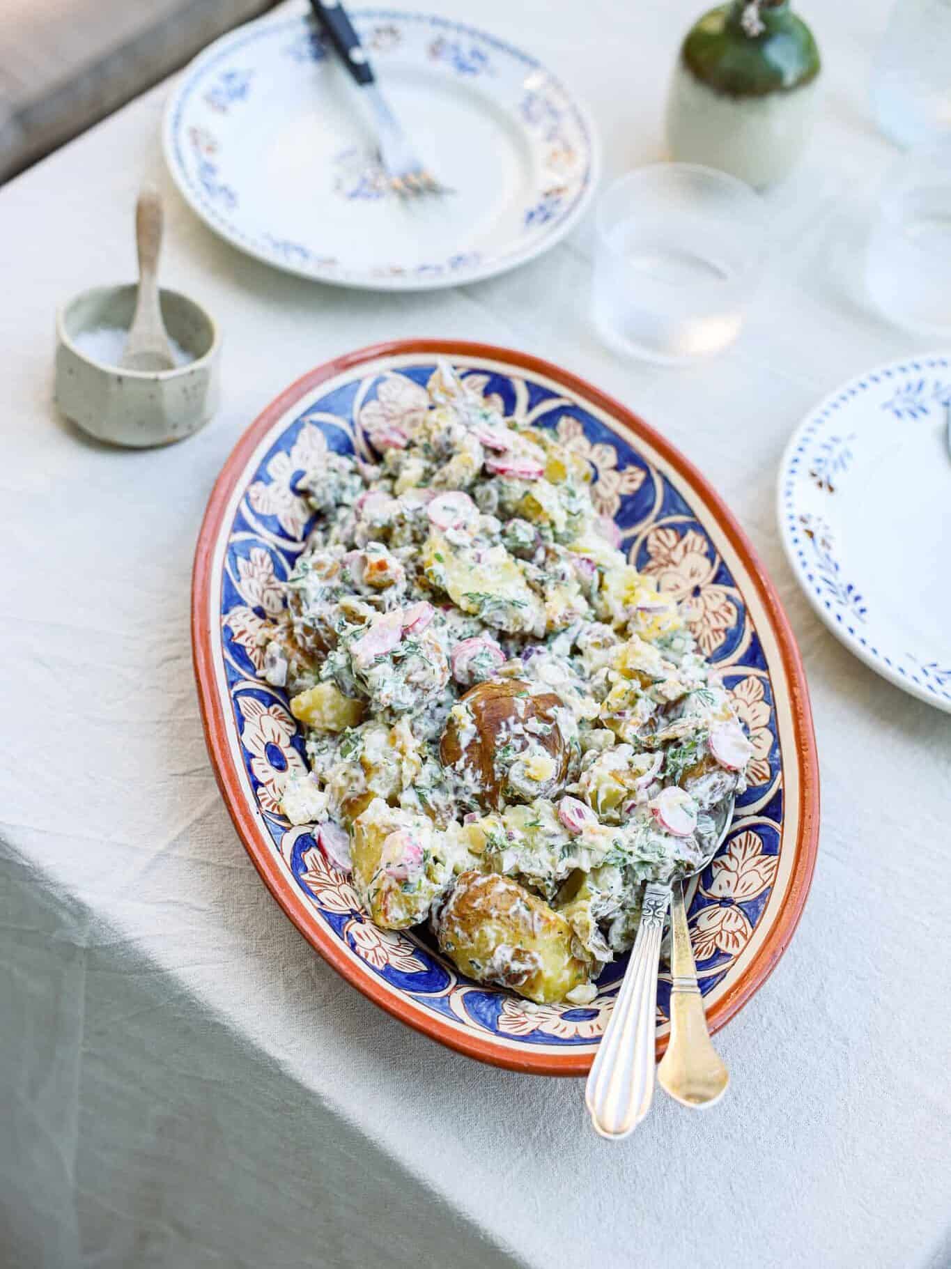 Crispy kartoffelsalat