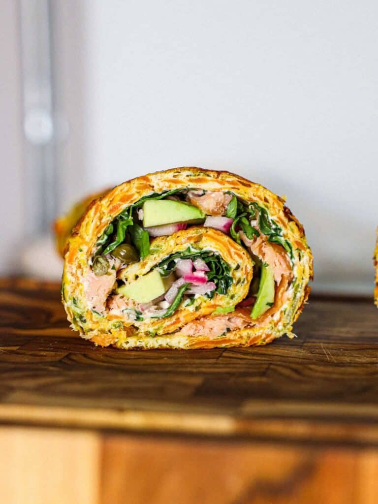 Grøntsagswrap med laks