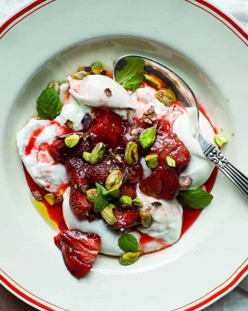 Bagte jordbær med burrata_02