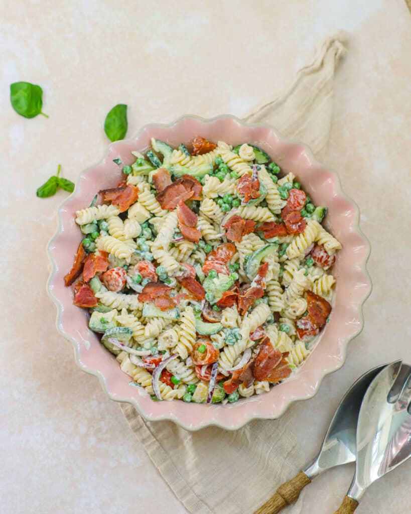 pastasalat med bacon