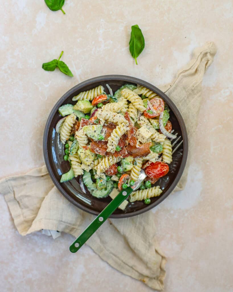 pastasalat med bacon