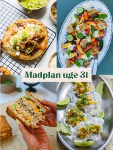 Madplan til nem aftenmad i uge 31