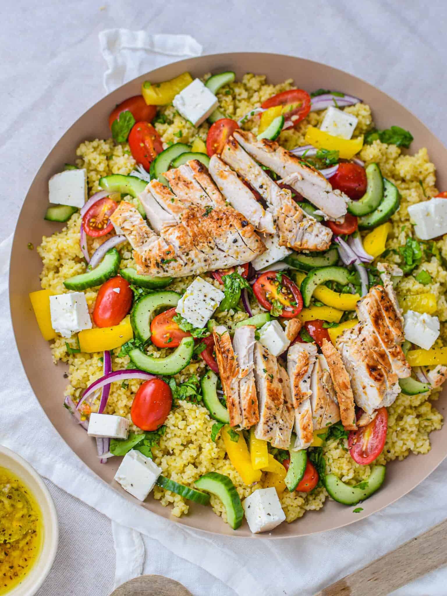 Bulgursalat med kylling