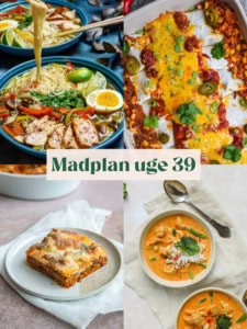 Nem madplan uge 39 - Emma Olsen