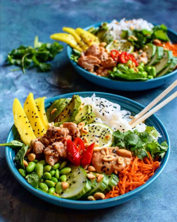 Thai bowl med peanutsauce