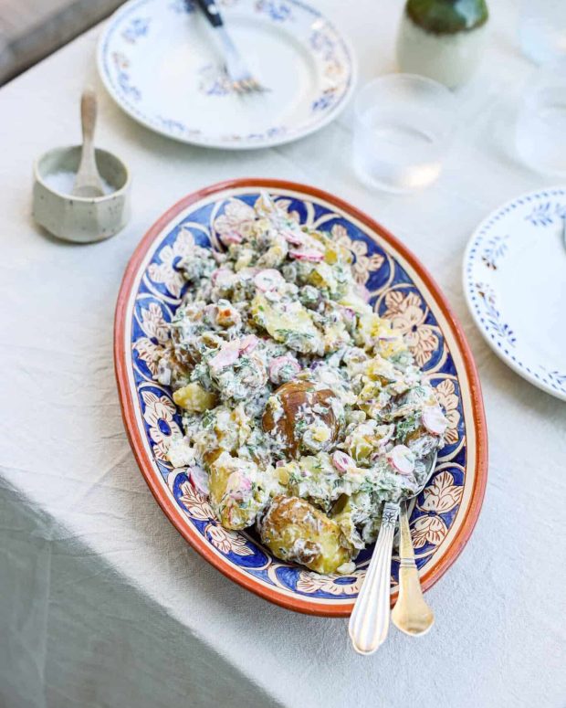 Crispy kartoffelsalat