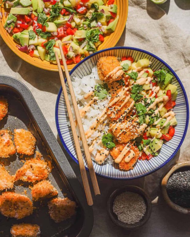 Crispy laks med mangosalsa