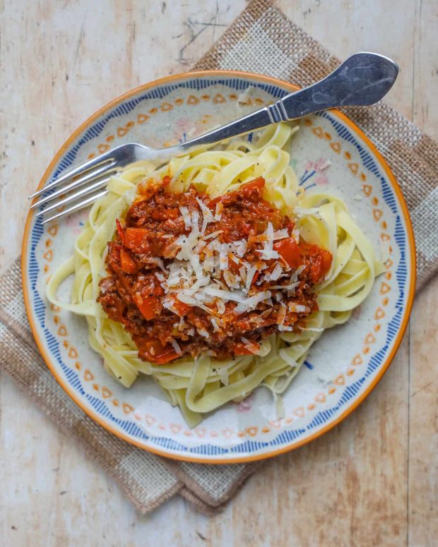 Original italiensk spaghetti bolognese