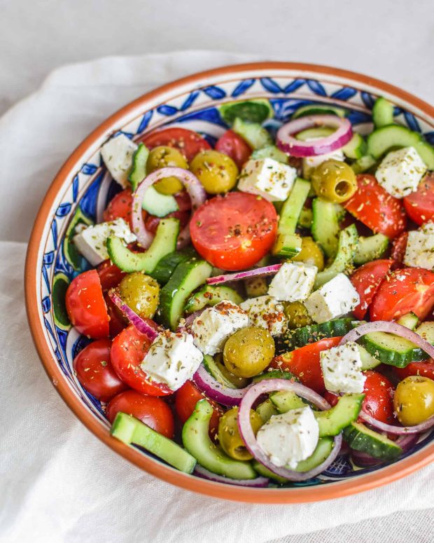 Græsk salat med feta