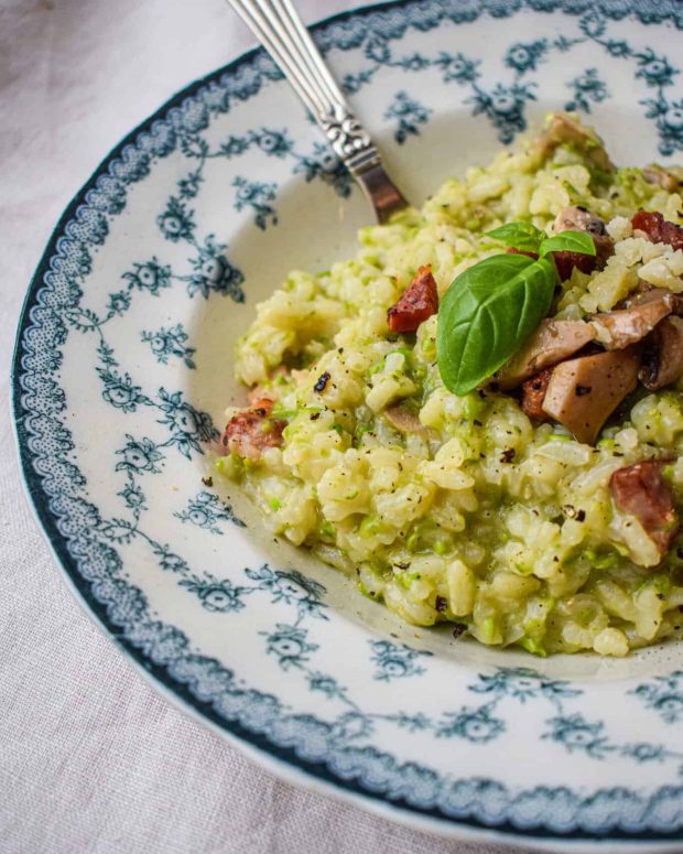 Cremet ærterisotto