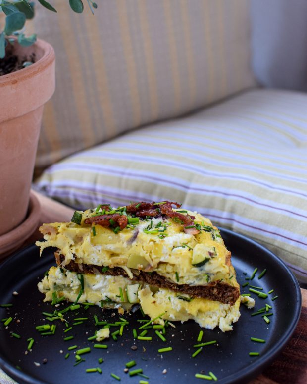 Æggekage med kartofler