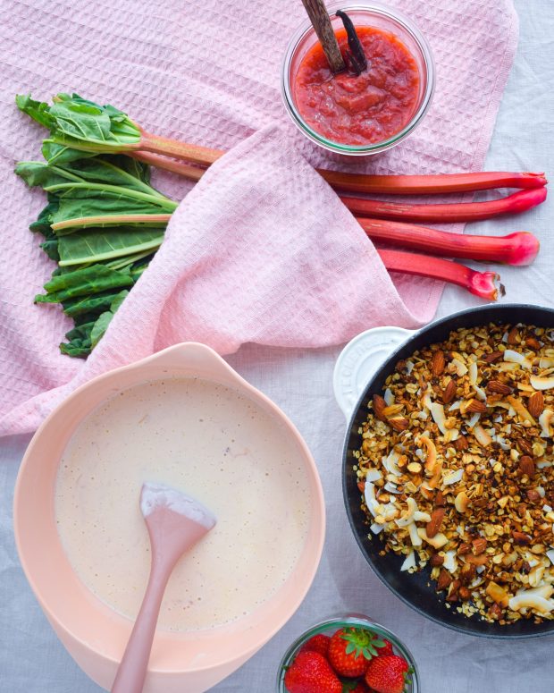 Simpel rabarber koldskål