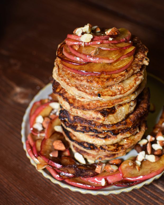 Klatkager med kanelbagte æbler